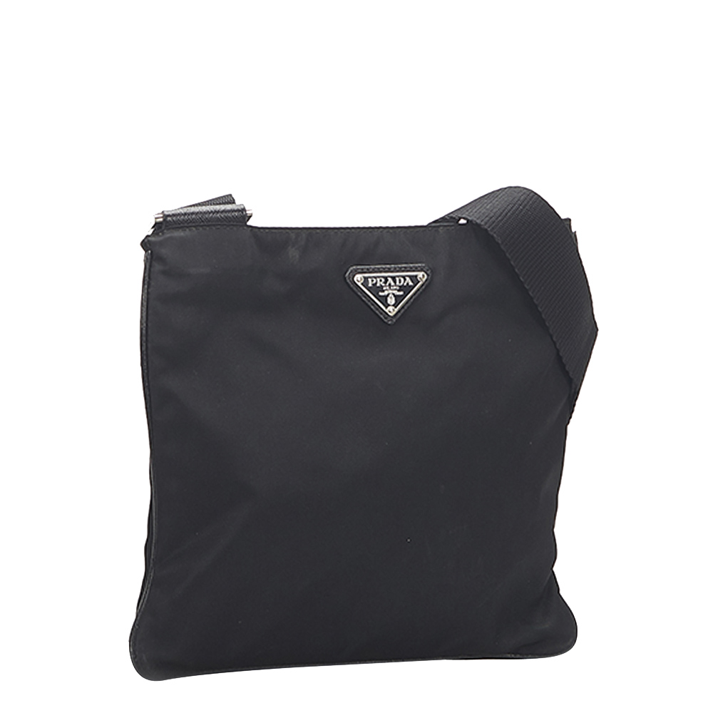 

Prada Black Nylon Tessuto Shoulder Bag