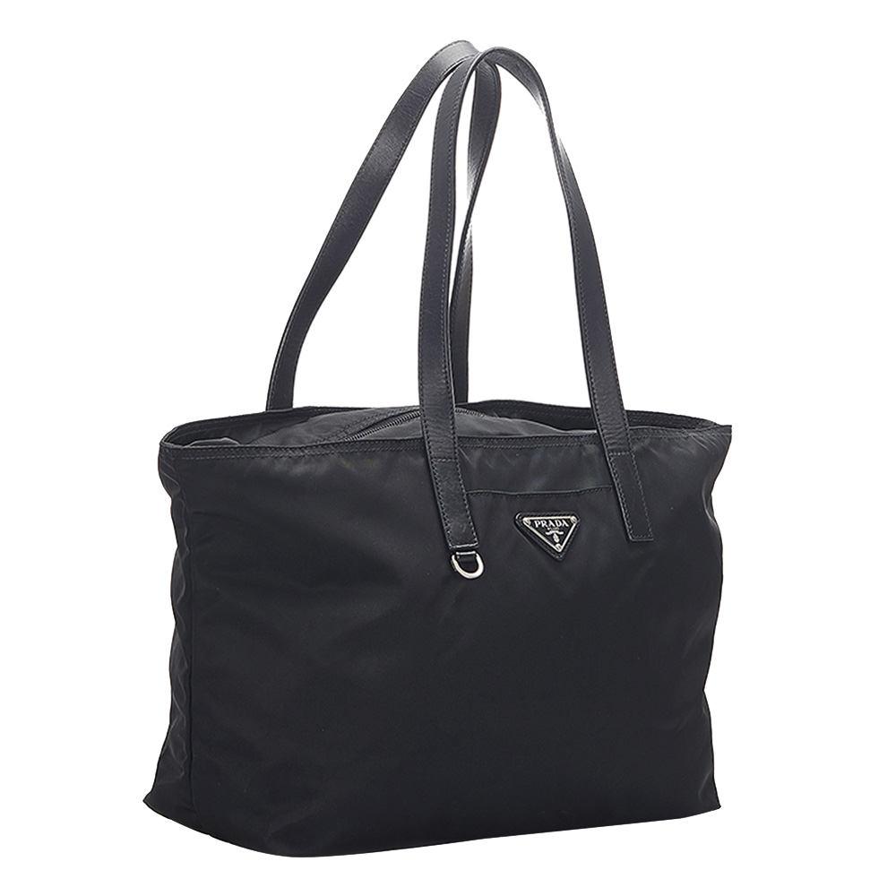 

Prada Black Nylon Tessuto Tote Bag