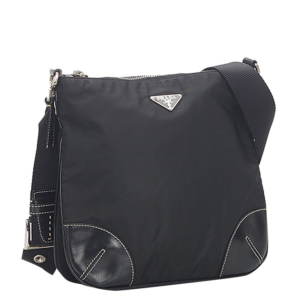 

Prada Black Nylon Tessuto Shoulder Bag