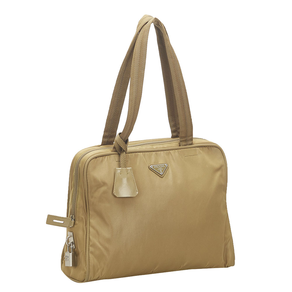 

Prada Brown/Beige Nylon Tessuto Shoulder Bag