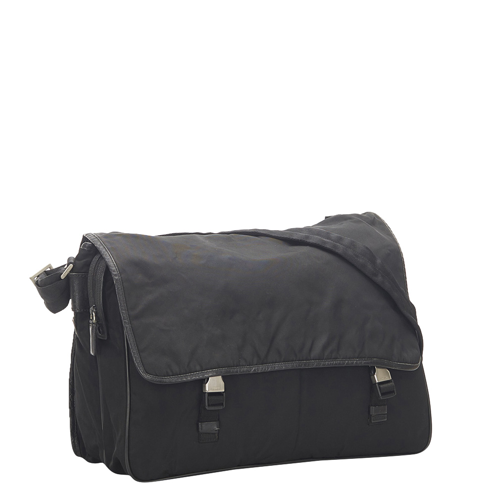 

Prada Black Nylon Tessuto Shoulder Bag