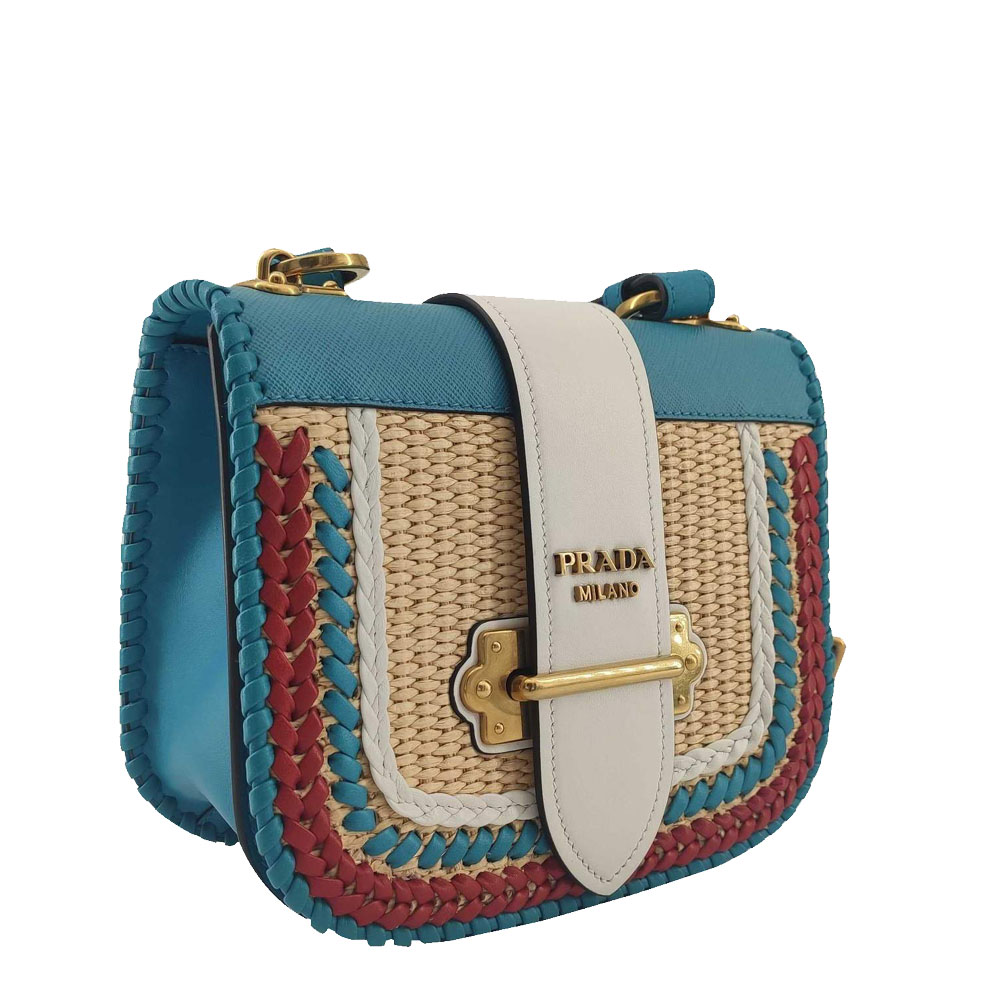

Prada Blue Leather Shoulder Bag
