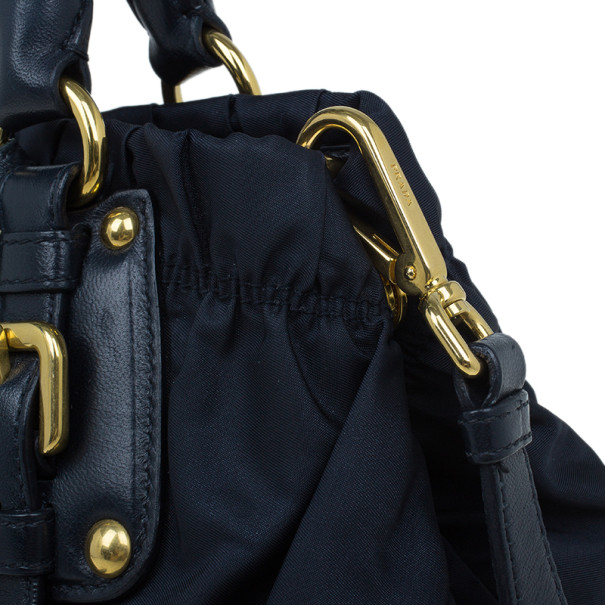 PRADA navy nylon Tessuto Gauffre handbag – Loop Generation