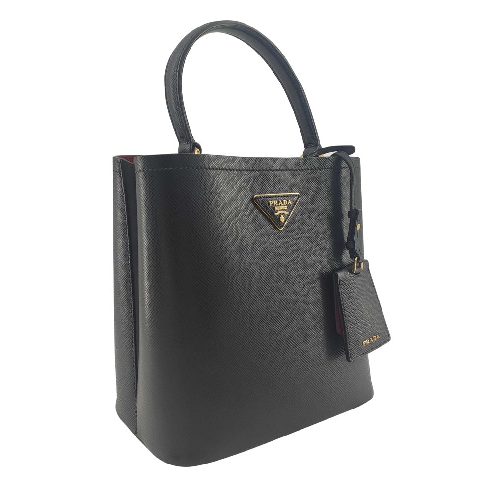 

Prada Black Saffiano Leather Cuir Panier Small Bag