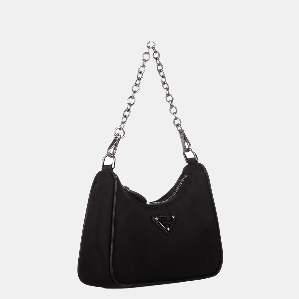 

Prada Black Mini Tessuto Re-Edition Crossbody Bag