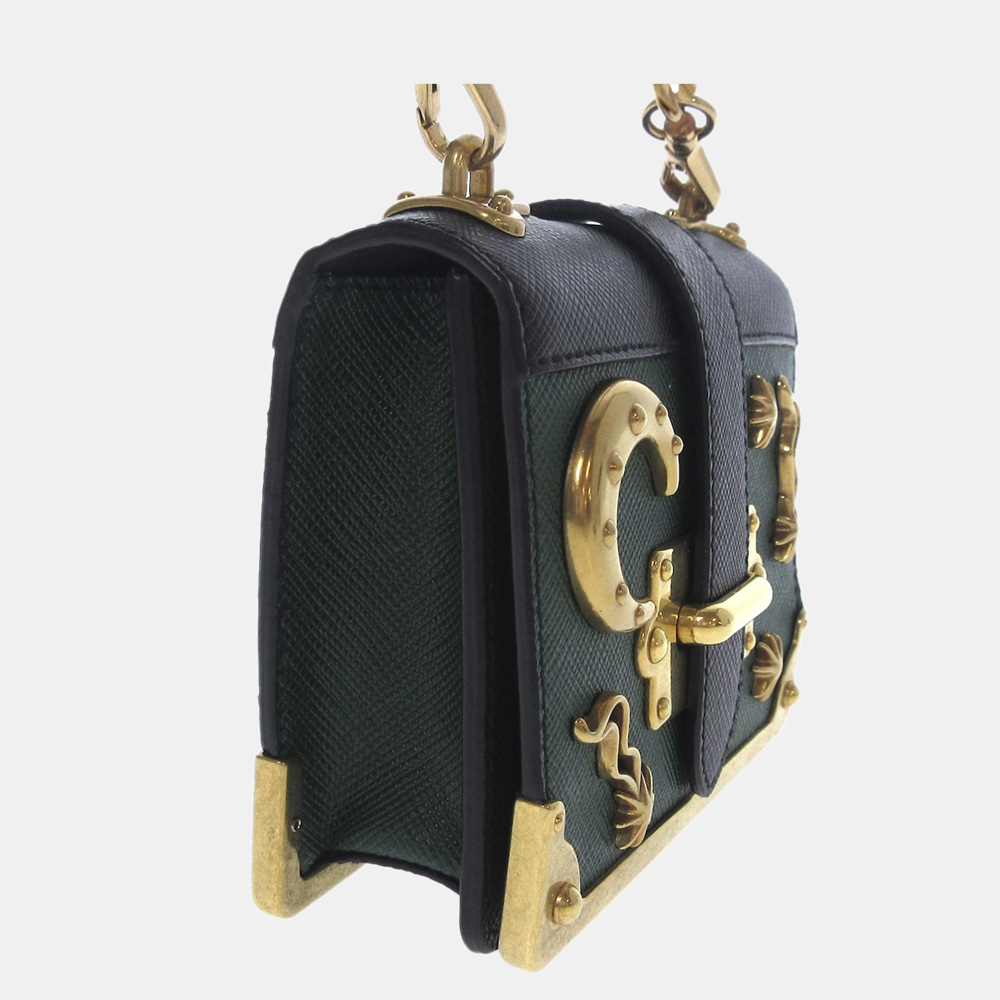 

Prada Green Cahier Leather Crossbody Bag