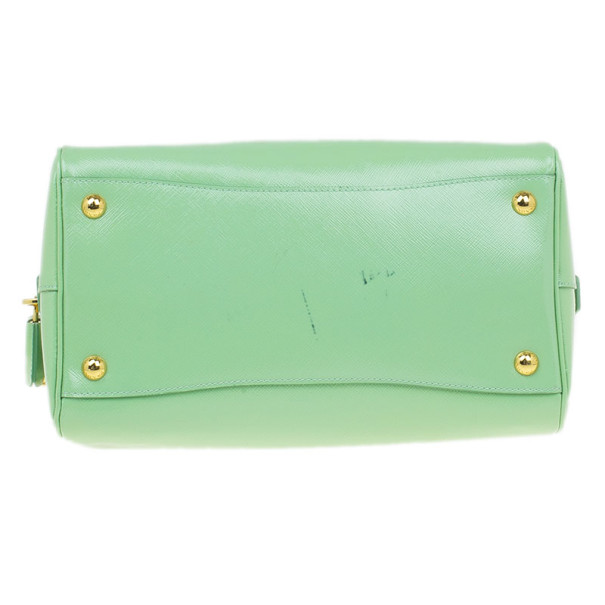 Prada Green Saffiano Lux Convertible Boston Bag Prada | The Luxury Closet