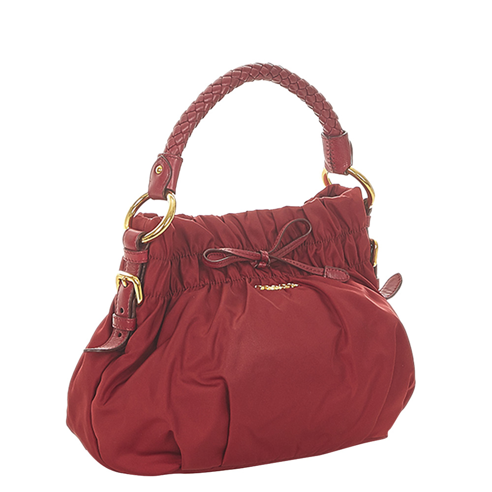 

Prada Red Nylon Tessuto Shoulder Bag
