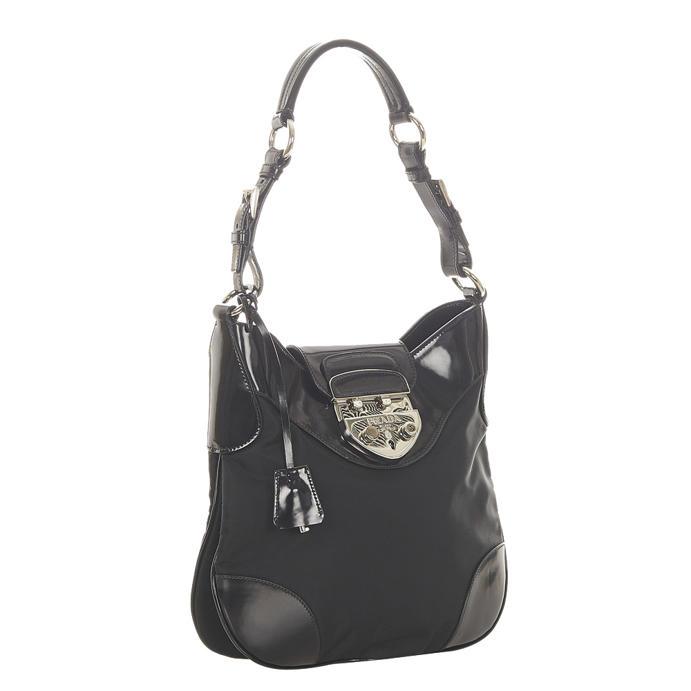 

Prada Black Nylon Tessuto Shoulder Bag