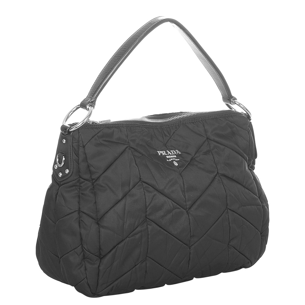 

Prada Black Nylon Quilted Tessuto Shoulder Bag