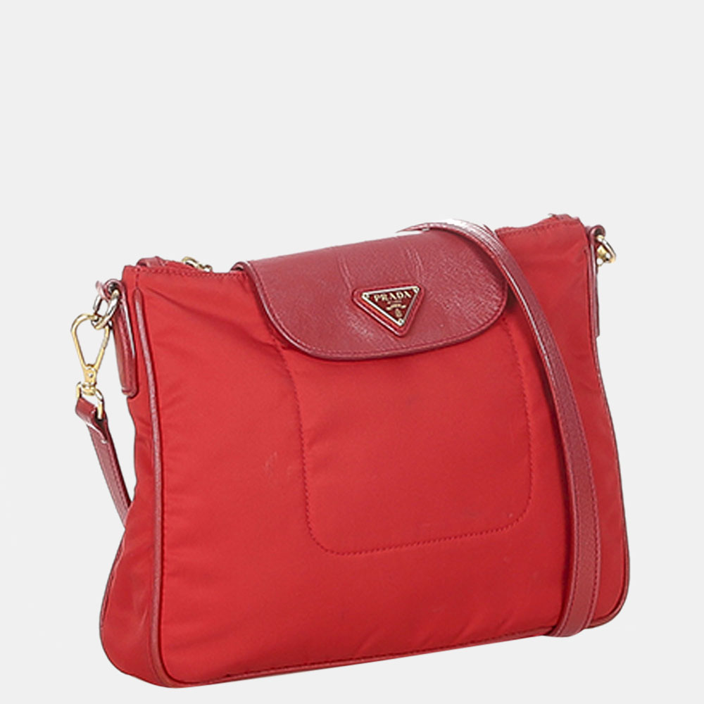 

Prada Red Tessuto Crossbody Bag
