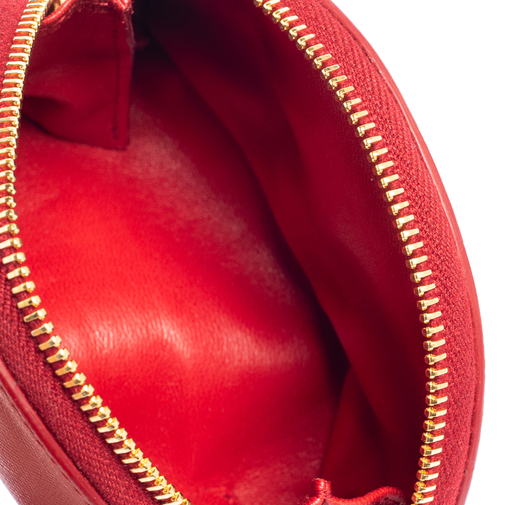 

Prada Red Saffiano Leather Coin Purse