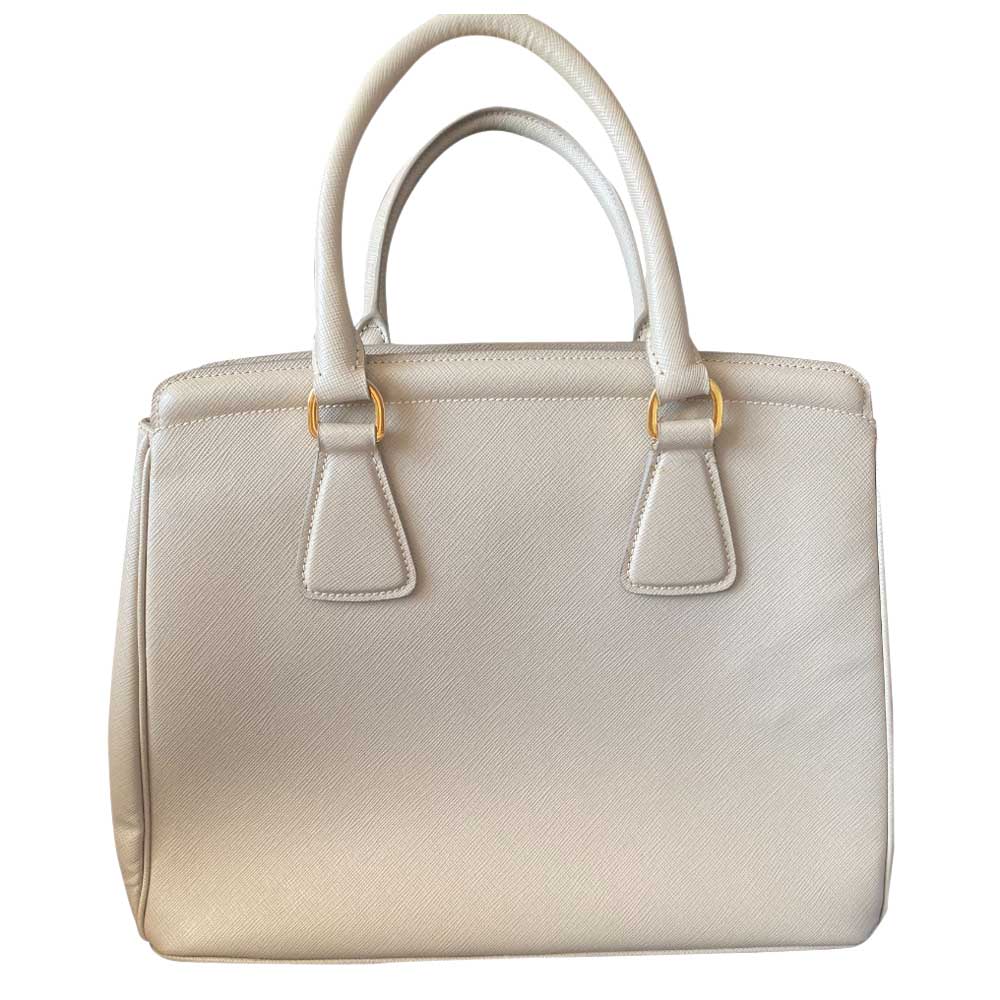 

Prada White Saffiano Leather Galleria Bag