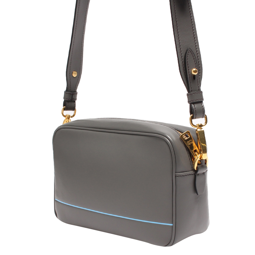 

Prada Grey Calf Leather Shoulder Bag
