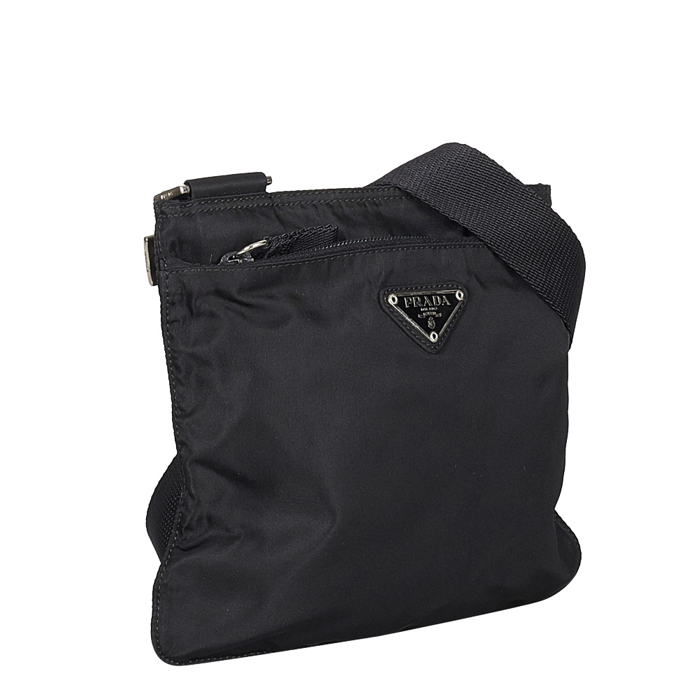 

Prada Black Nylon Tessuto Shoulder Bag