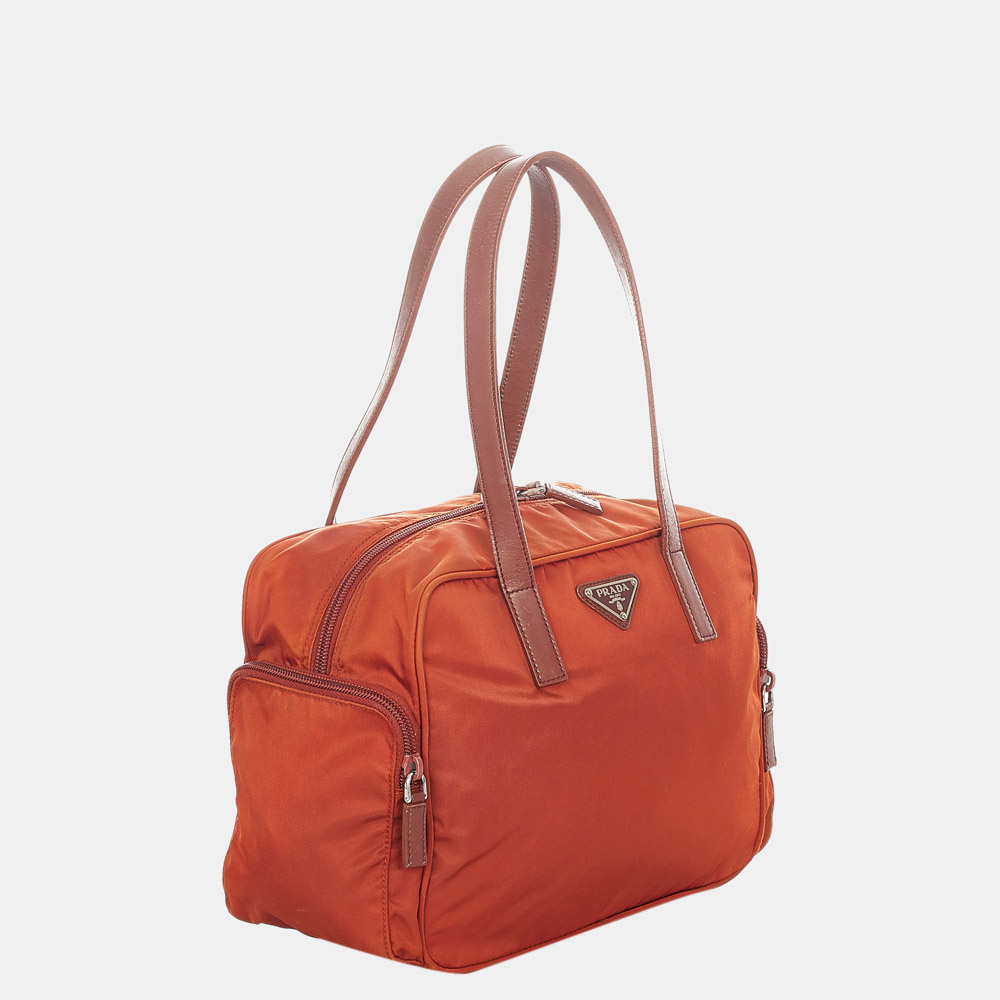 

Prada Orange Tessuto Shoulder Bag