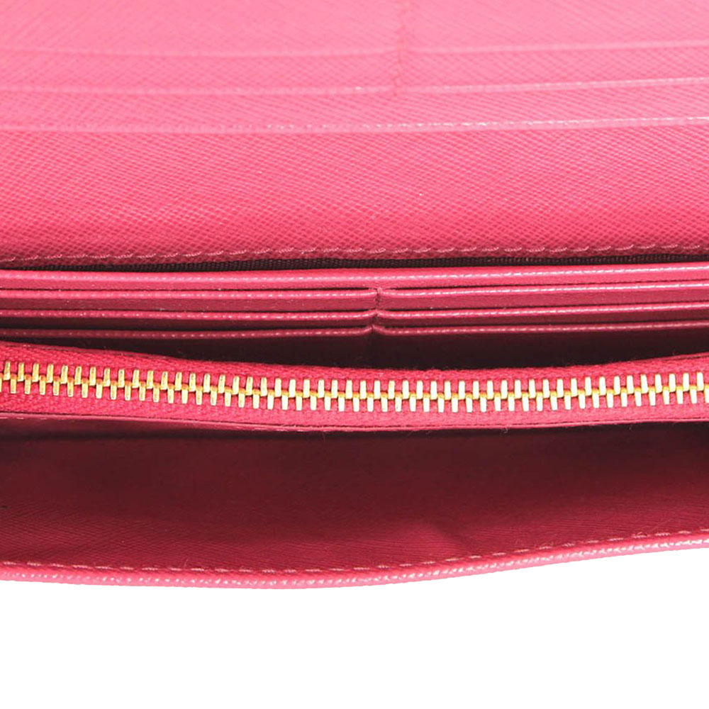 

Prada Pink Leather Saffiano Long Wallet