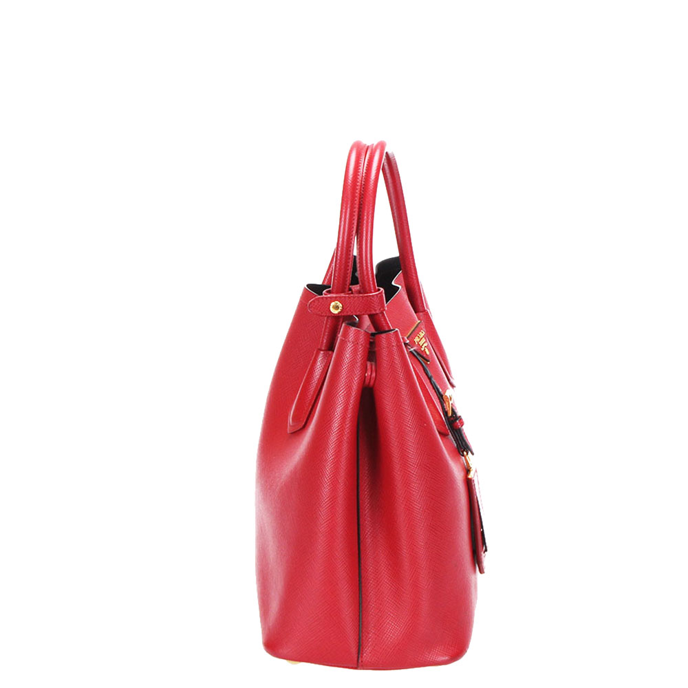

Prada Red Saffiano Leather Lux Tote Bag