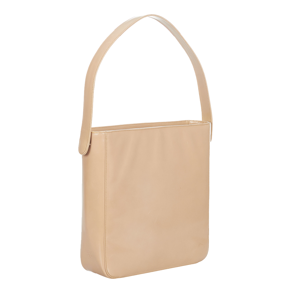 

Prada Beige Patent Leather Shoulder Bag