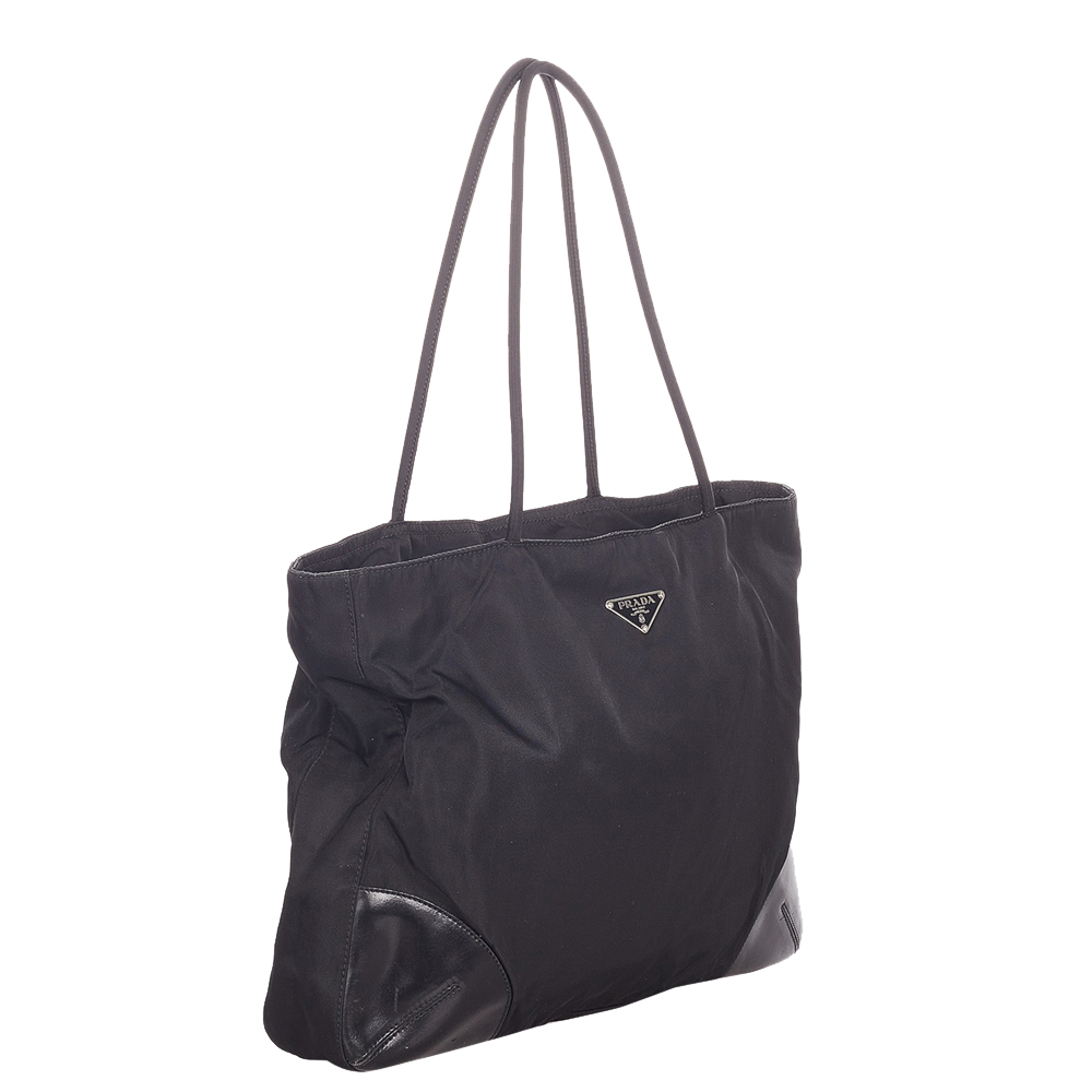

Prada Black Nylon Tessuto Tote Bag