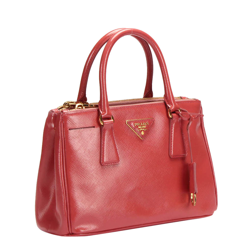 

Prada Pink Saffiano Leather Galleria Mini Shoulder Bag
