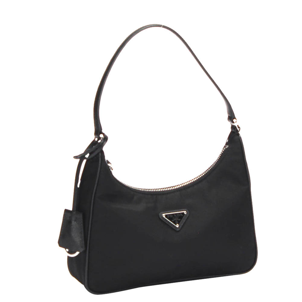 

Prada Black Nylon Tessuto 2005 Re-edition Shoulder Bag
