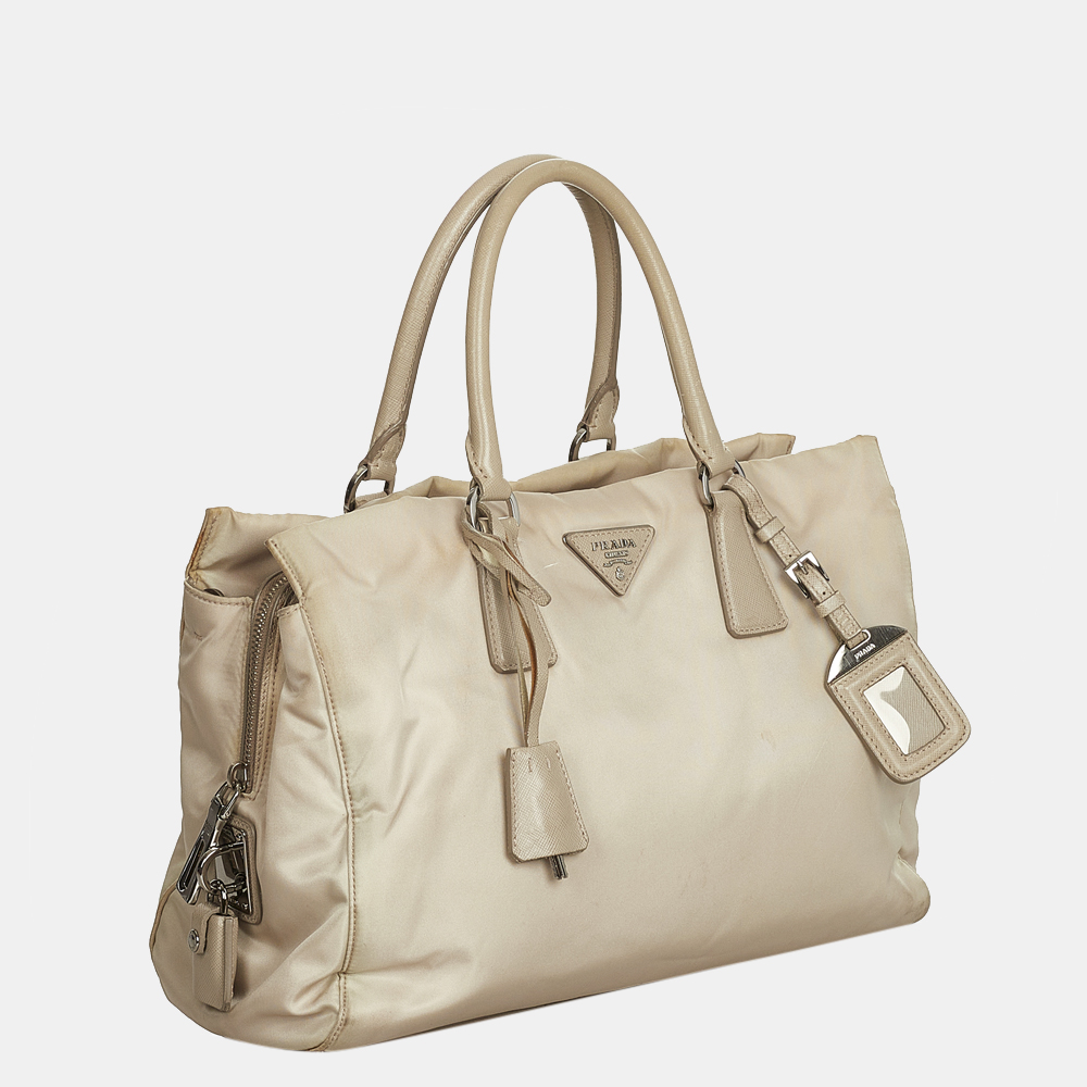 

Prada Beige Tessuto Satchel