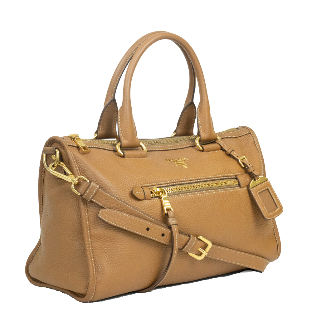 

Prada Brown Leather Daino Satchel Bag