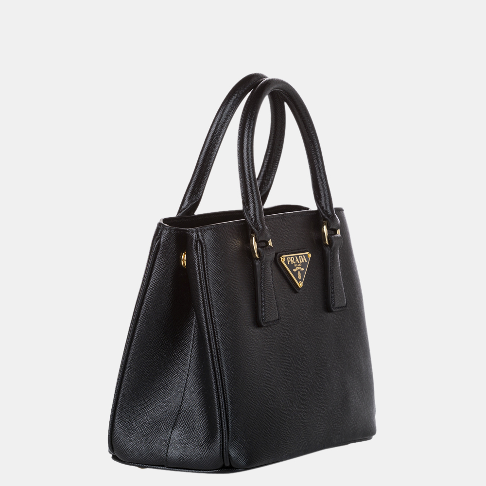 

Prada Black Saffiano Lux Satchel