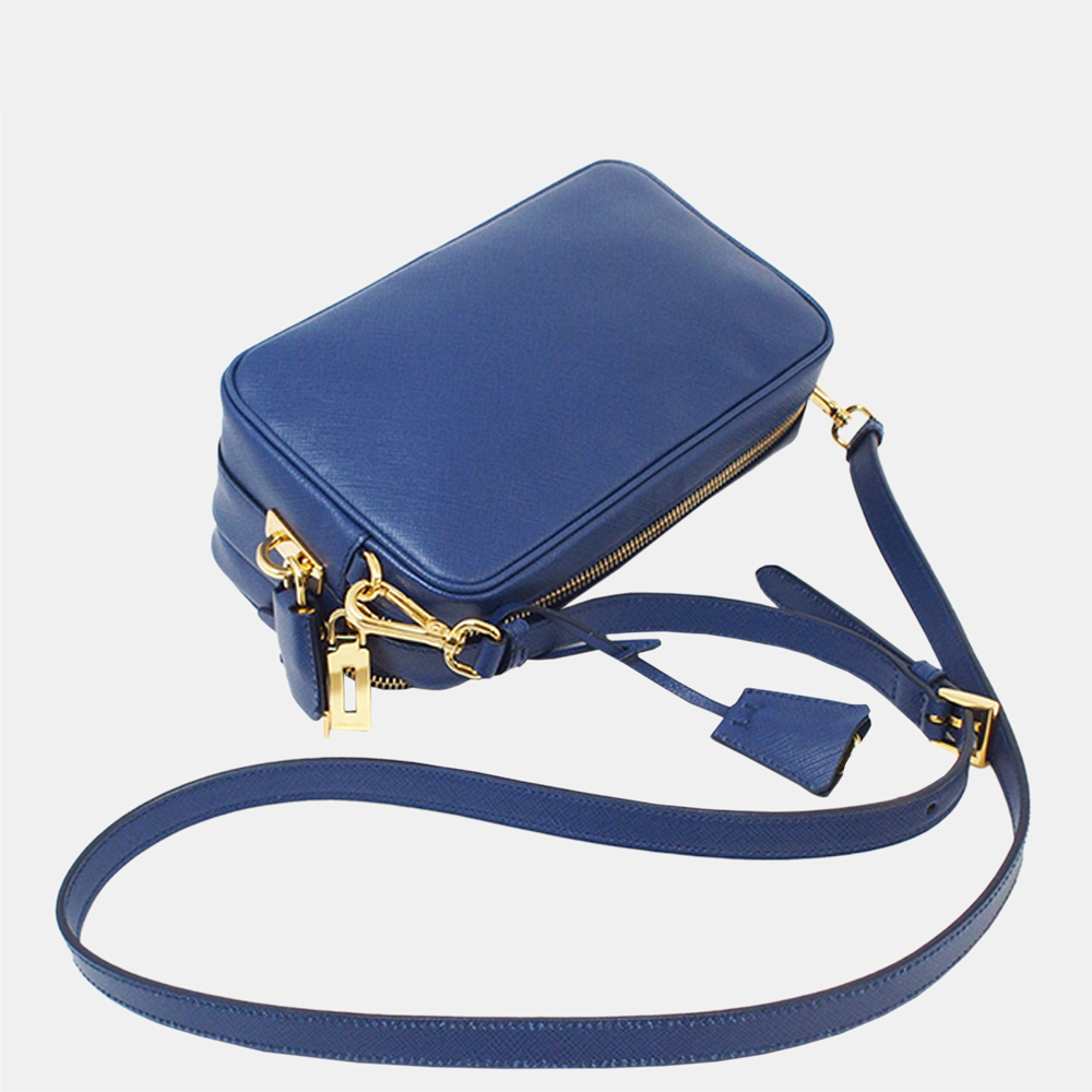 

Prada Blue Saffiano Crossbody Bag