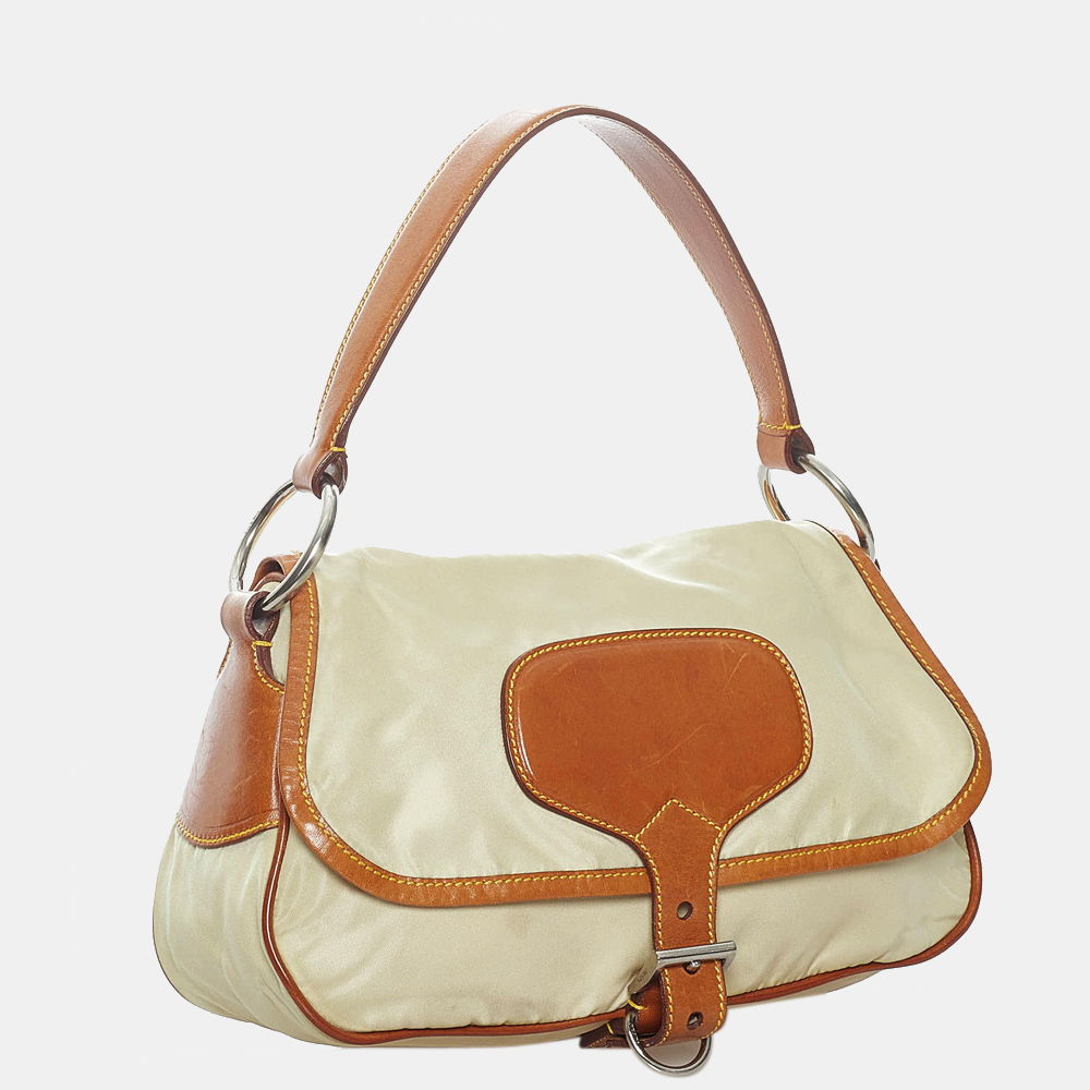 

Prada Beige/Brown Tessuto Handbag