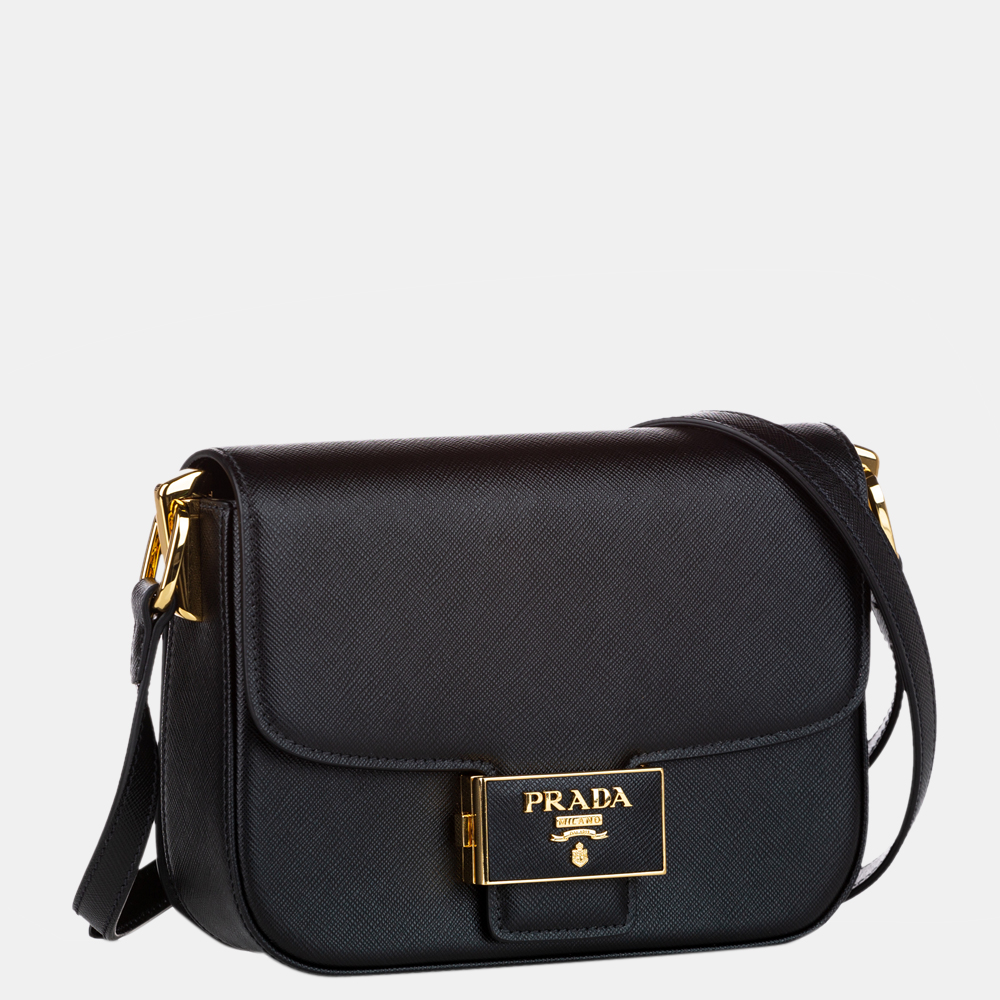 

Prada Black Saffiano Crossbody Bag