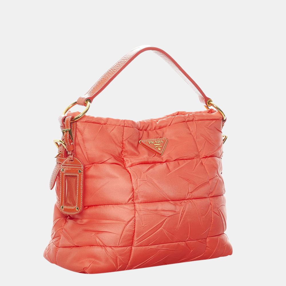

Prada Red Tessuto Bomber Tote Bag