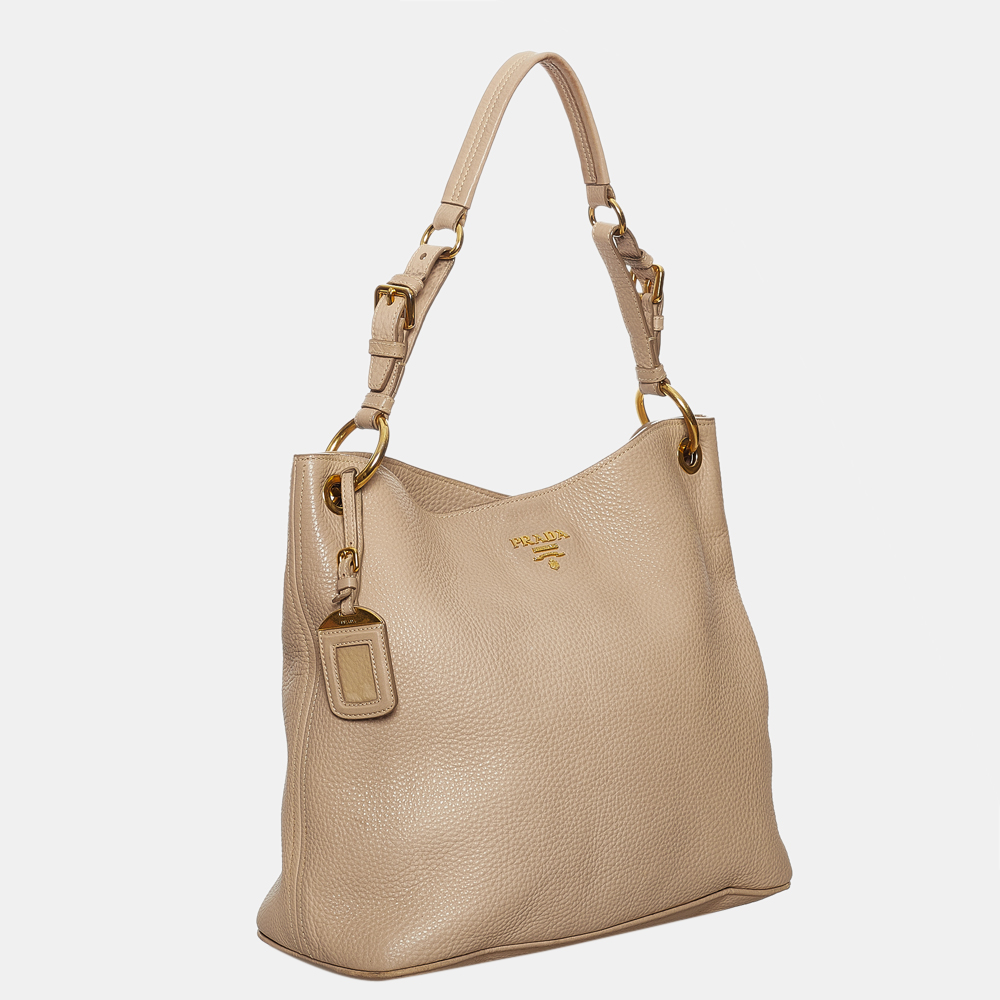 

Prada Beige Vitello Daino Tote Bag