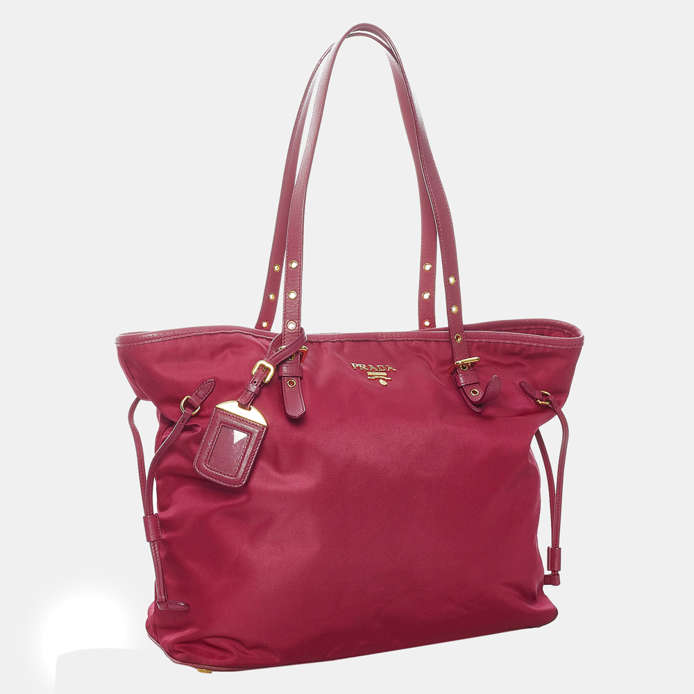 

Prada Red Tessuto Tote Bag