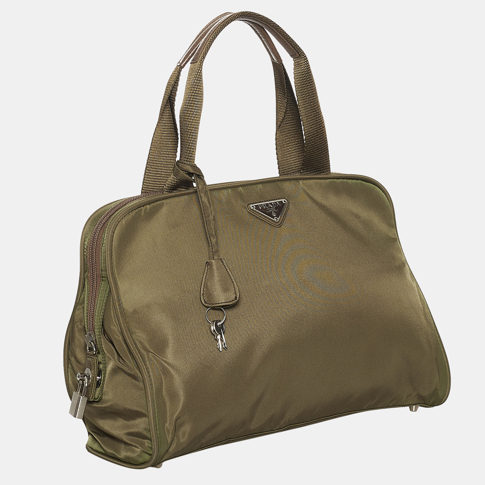 

Prada Green Tessuto Handbag