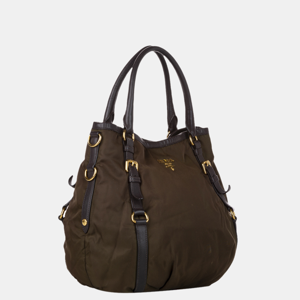 

Prada Brown Tessuto Satchel