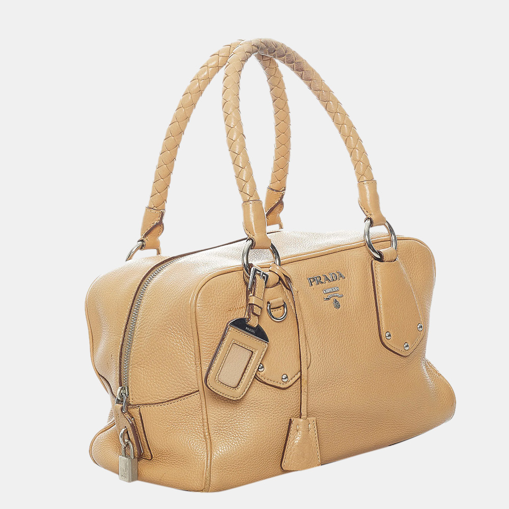 

Prada Yellow Leather Handbag