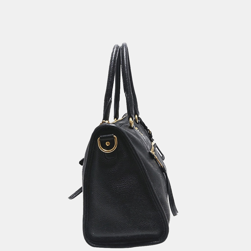 

Prada Black Vitello Daino Handbag