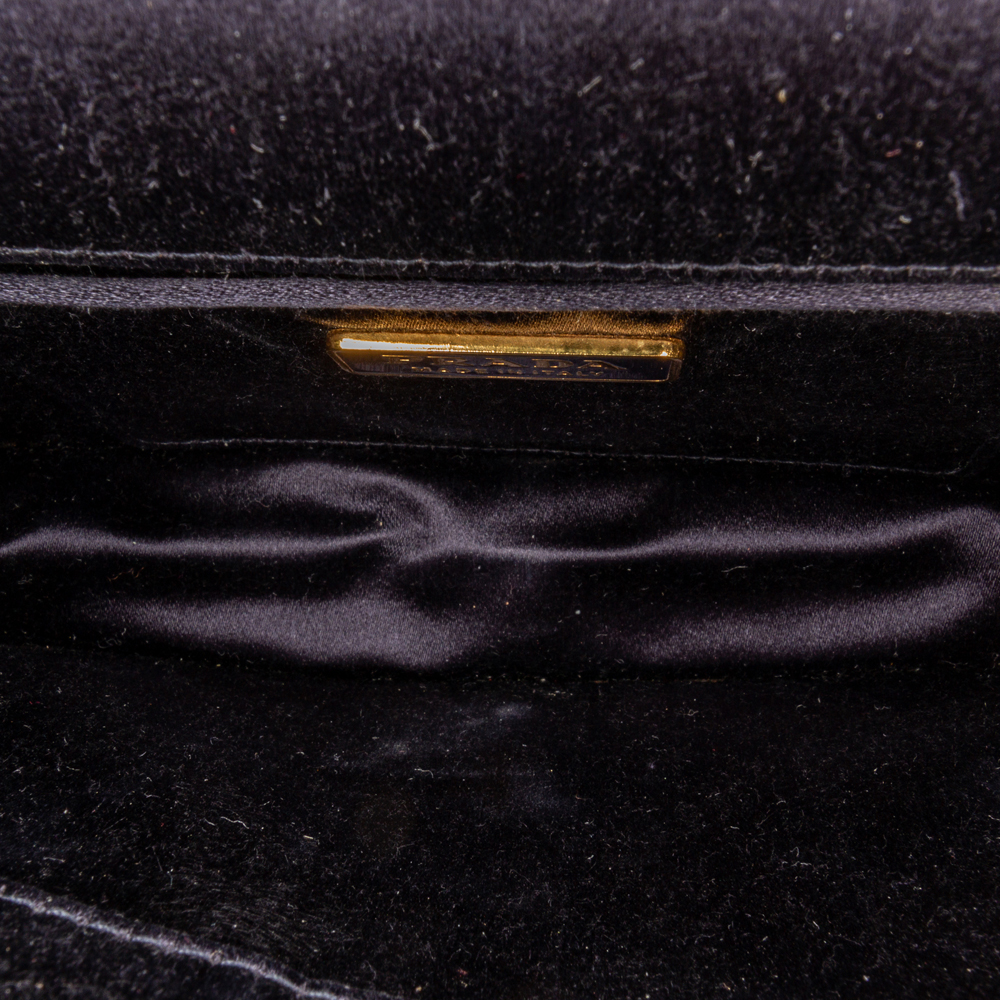 

Prada Black Pleated Satin Clutch Bag