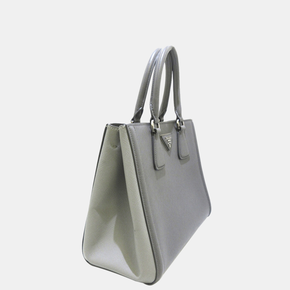 

Prada Grey Saffiano Lux Galleria Handbag