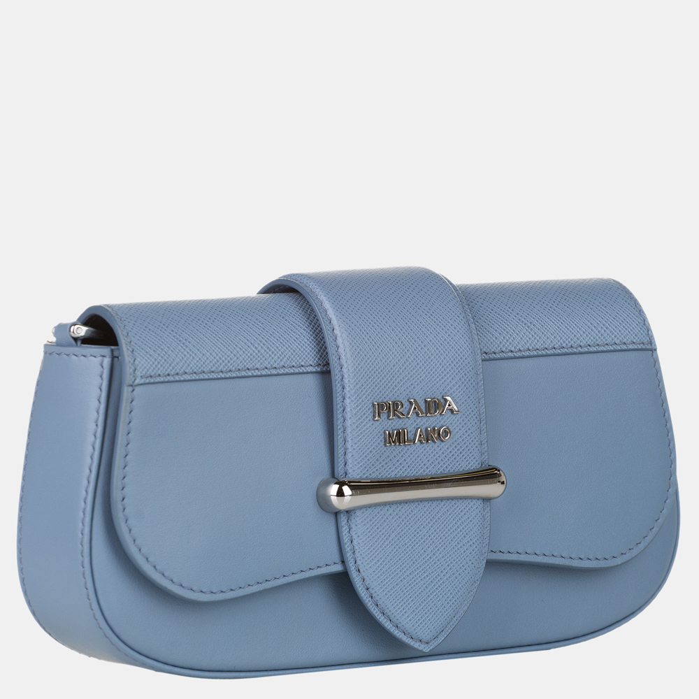 

Prada Blue Mini Saffiano Sidonie Crossbody Bag