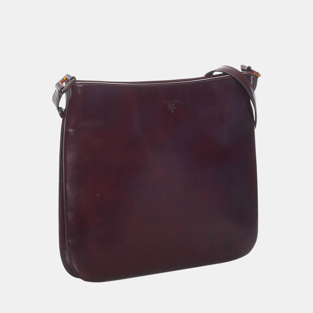 

Prada Brown Leather Shoulder Bag