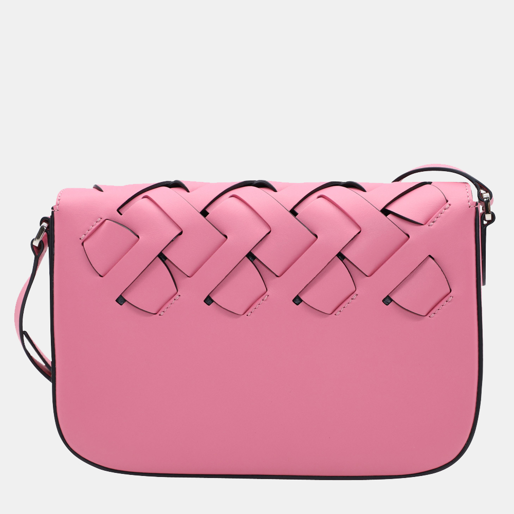 

Prada Pink Leather Vitello Intreccio Tress Bag