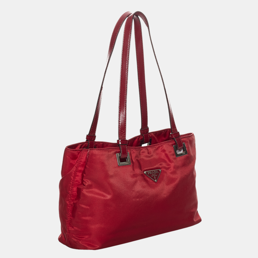 

Prada Red Tessuto Handbag