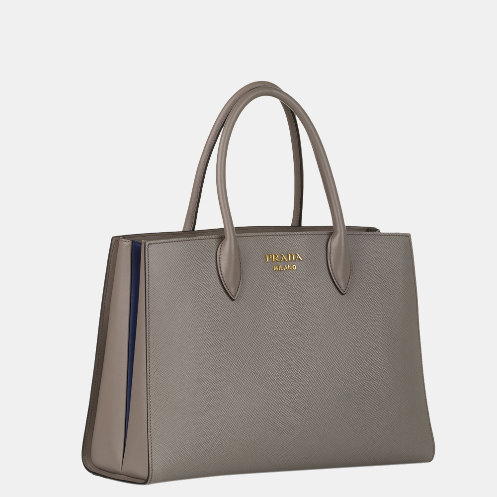 

Prada Grey Saffiano Galleria Satchel