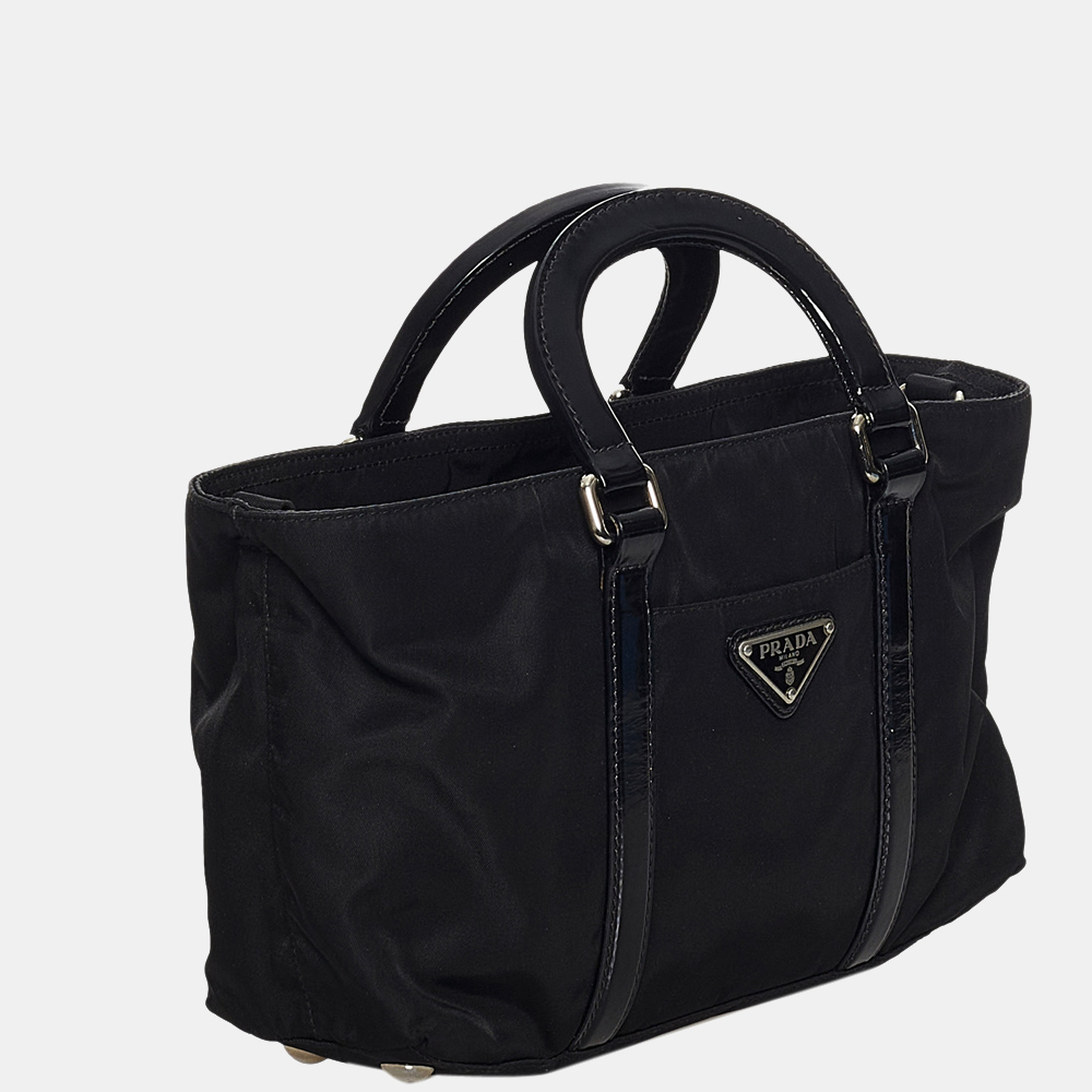 

Prada Black Tessuto Satchel
