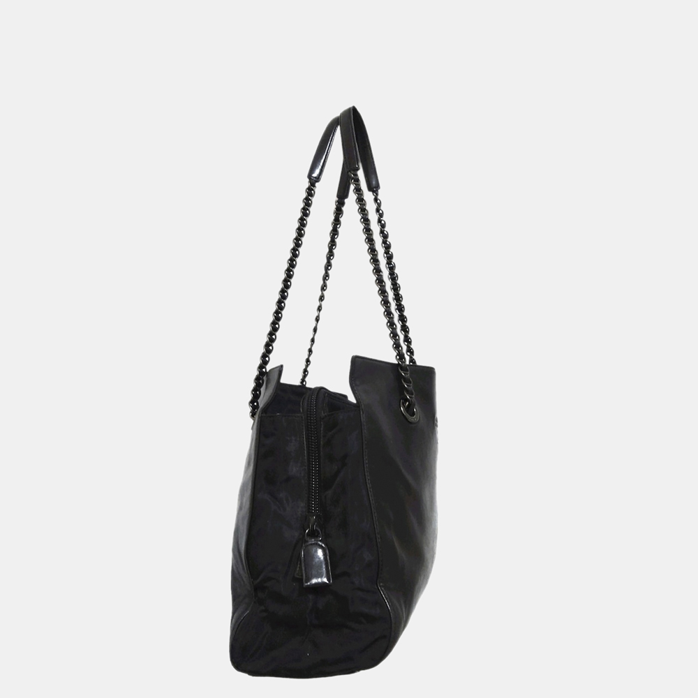 

Prada Black Leather Tote Bag