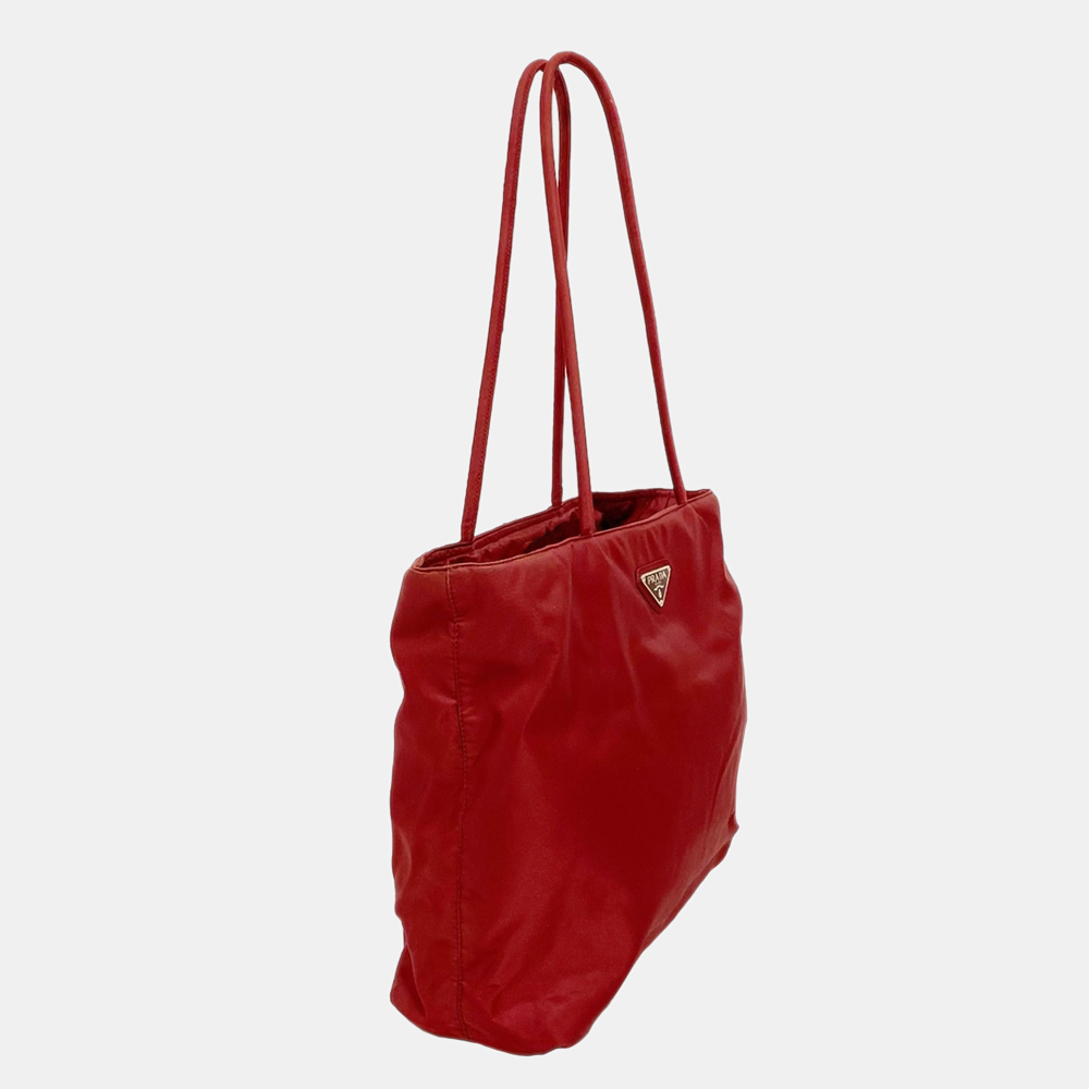

Prada Red Tessuto Tote Bag