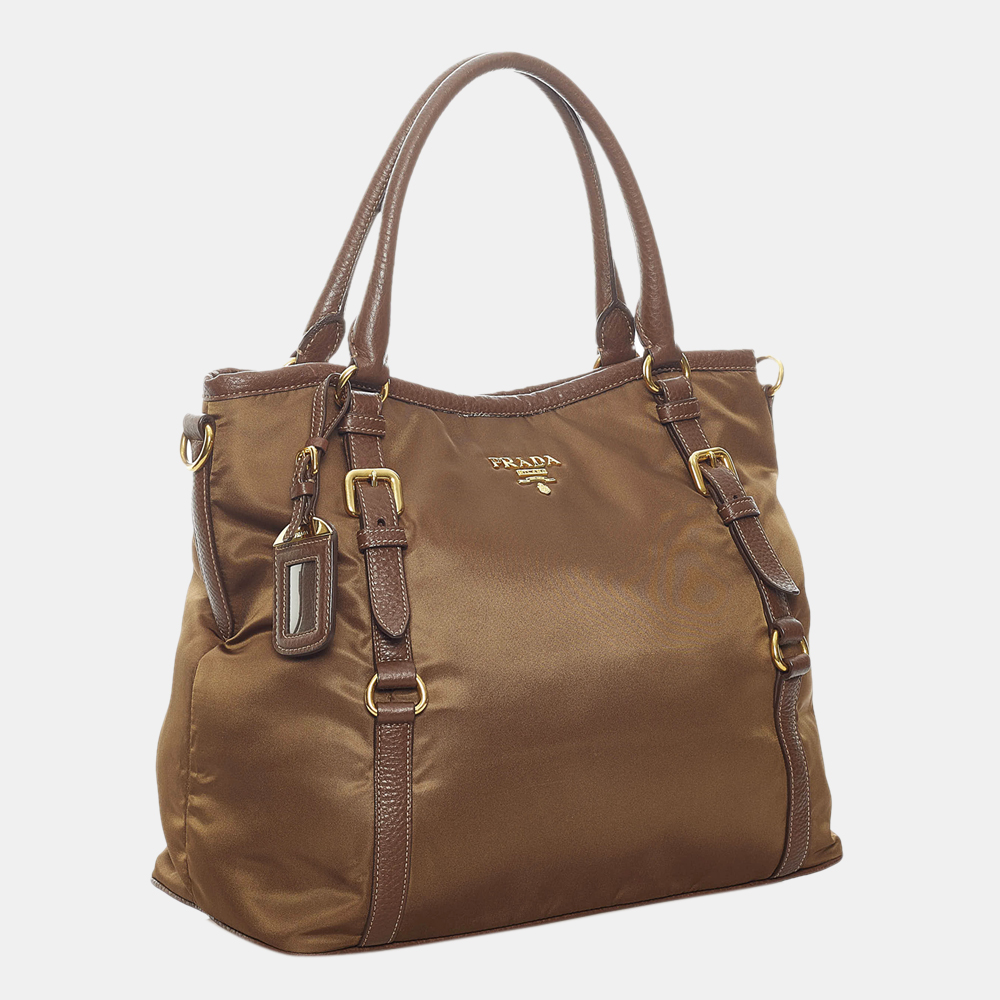 

Prada Brown Tessuto Tote Bag